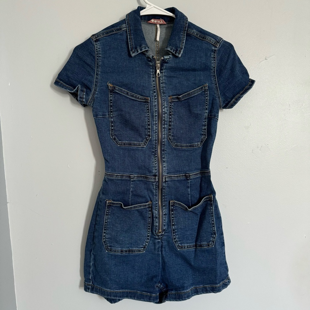 Free People CRVY Lennox Shortsuit Size 0